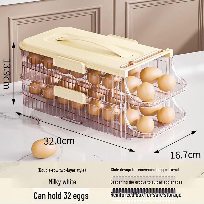 Automatic Rolling Egg Refrigerator Storage Box