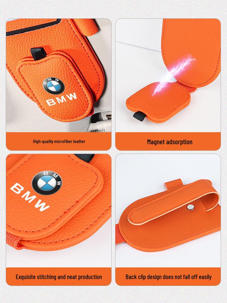 BMW Multifunctional Car Glasses Clip & Bill Holder for 1, 5, 7 Series, X1, X3, X5, and iX3 Sun Visor by Xin Yi Cheng