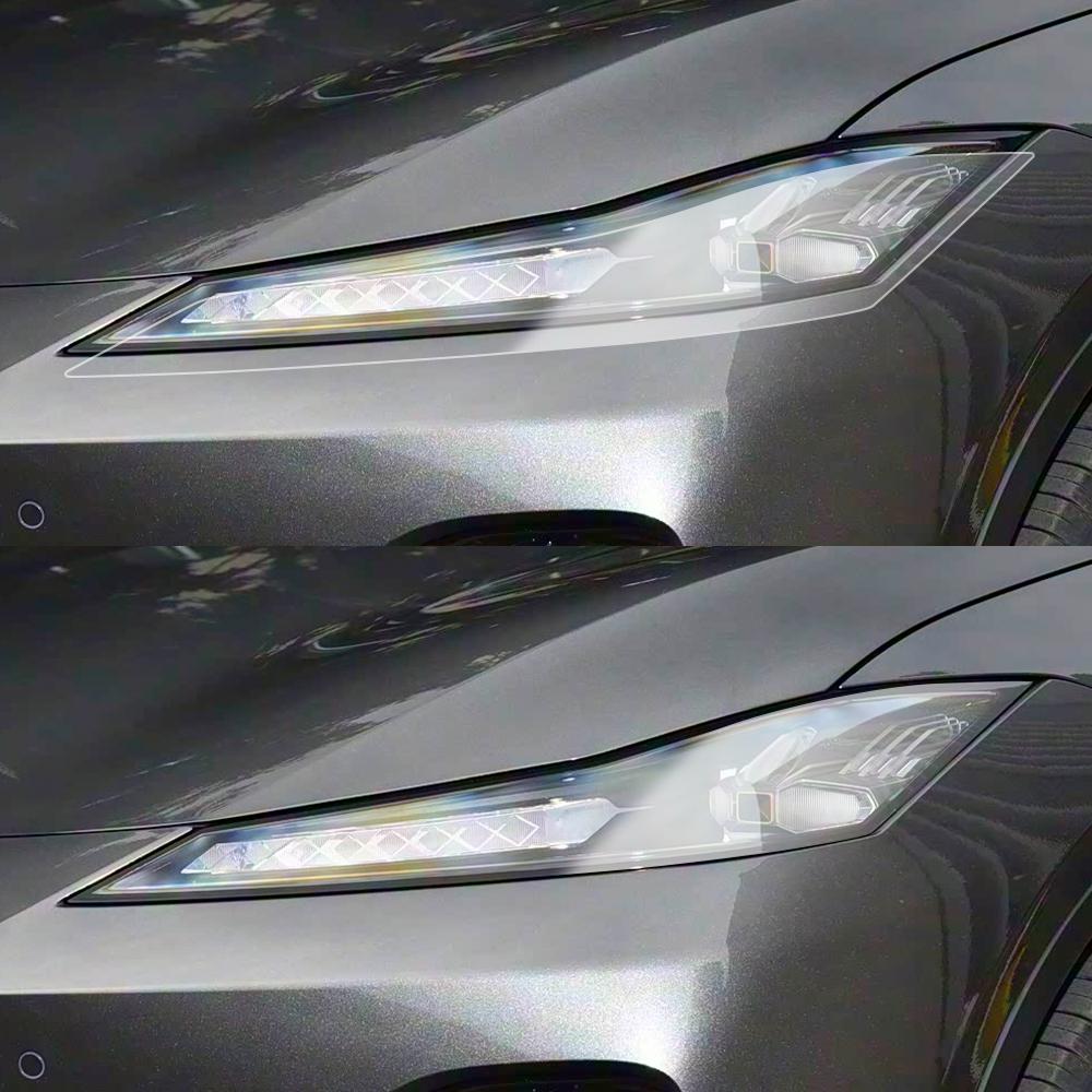 For Changan Deepal SL03 S05 S07 Smoke Black Car Headlight Protective Film TPU PPF Pre Cut Anti-Scratch Headlight Vinyl Wrap Film