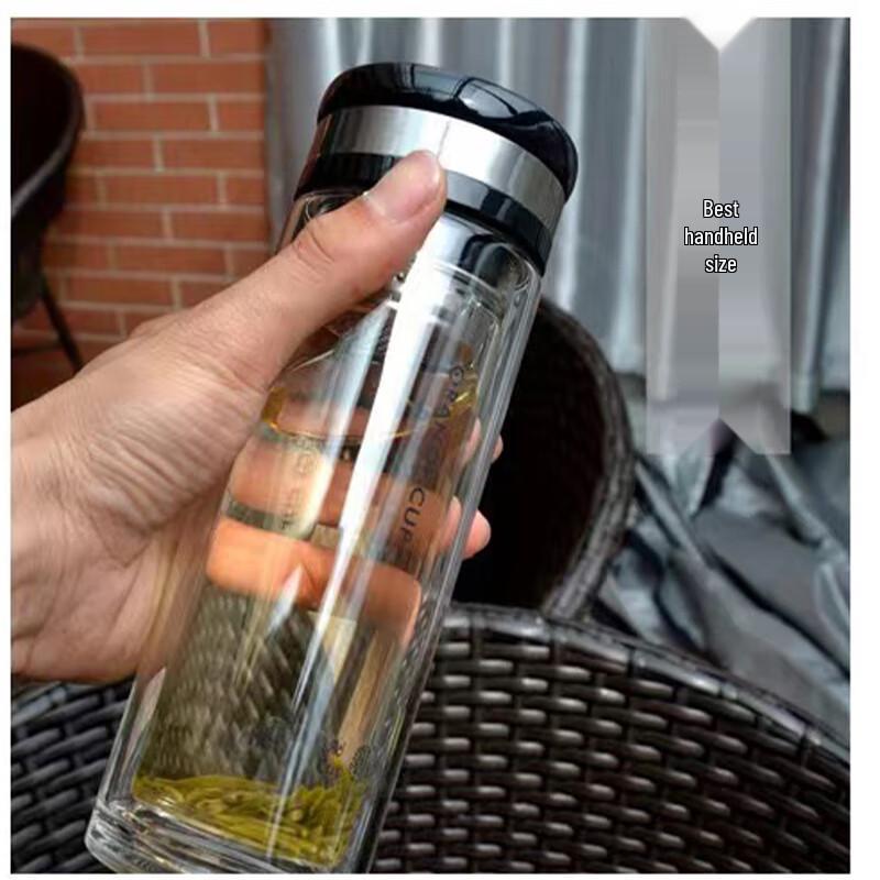 Aiyiyao Double Wall Glass Cup 320ml