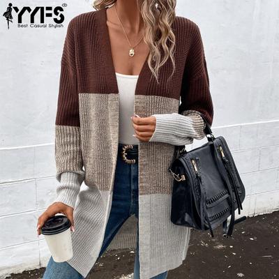 Cardigans décontractés à manches longues pour femmes, mode automne hiver