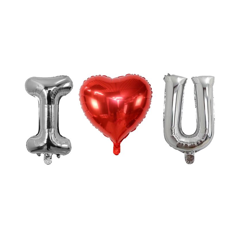 

16 Inch Rose Gold I Love You letter balloons foil globos valentines day Wedding Decorations Party Supplies Engagement gifts 16INCH