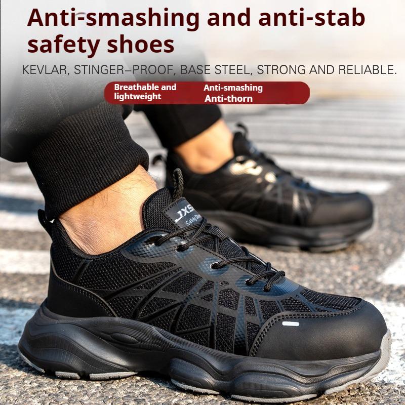 Konstruktion Leichte Sicherheitsschuhe Kunststoffkappe Sneaker Stiefel Herren Sommer Atmungsaktive Arbeitsschuhe Industrielle Sicherheit Tennisschuhe