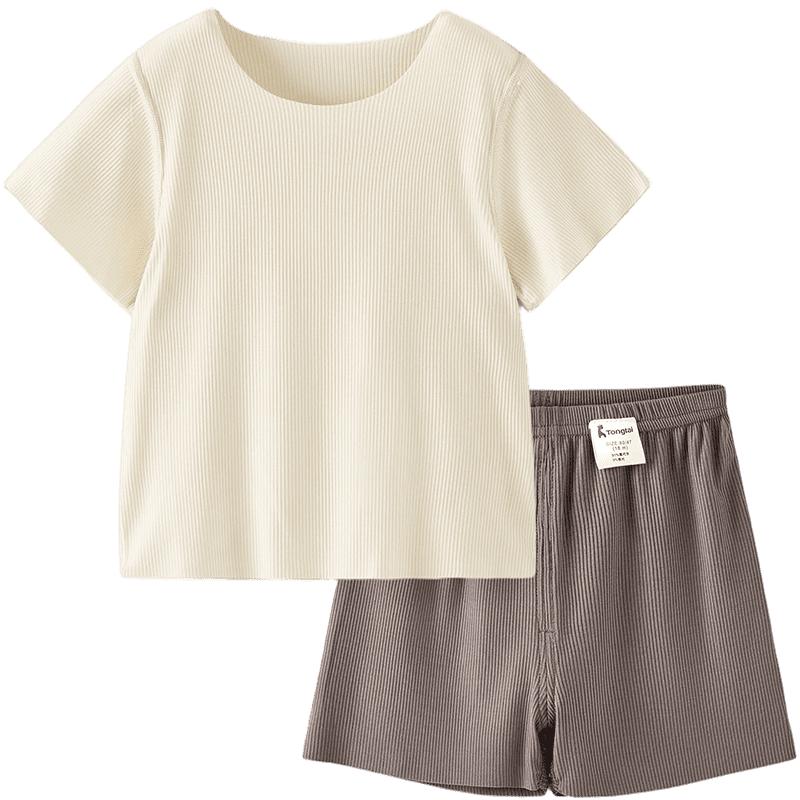 TONGTAI Infant Summer Modal Short Sleeve Set