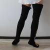 Damen Häkel-Oberschenkelhohe Stiefelsocken Vintage Extra Lange Beinwärmer Winter Überknie Hohe Strümpfe