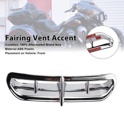 Kryt větracího otvoru kapotáže pro Touring Electra Street Trike Glide Ultra 2014-2022 Chrom