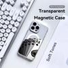 Cool Design Playing Cards Phone Case For iPhone 17 16 15 14 13 12 Pro Max Plus With Magnetic Crystal Clear Case Wireless Charge