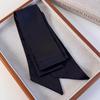 Retro Leopard Print Solid Color Satin Silk Scarf Headbands Womans Fashion Long Strip Silk Scarf Girdle Belt Hair Ring Hair Rope