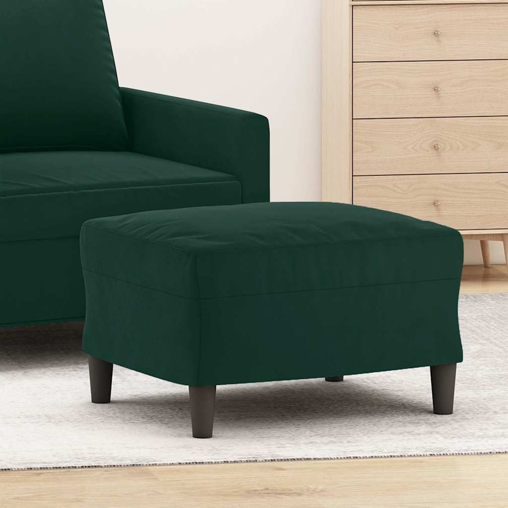 vidaXL Fußhocker Dunkelgrün 60x50x41 cm Samt grün