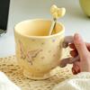 High Value Dream Butterfly Household Girls Coffee Couple Cup Creative Souvenir Ceramic Cup