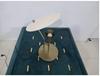 Mid-Century Italian Raw Brass and White Table Lamp Bedroom & Office Lighting Reflector Light