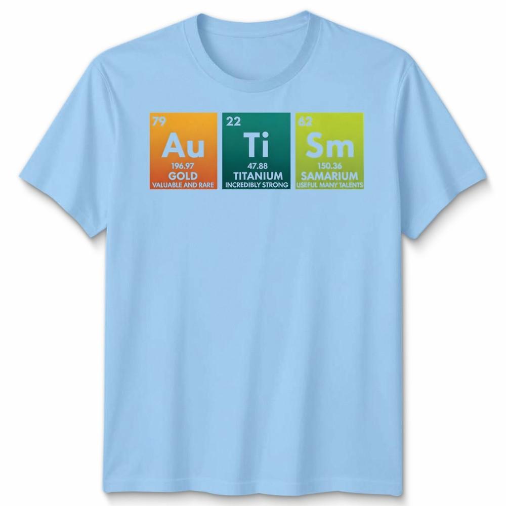 Autism Awareness Month Eleunisexts Periodic Table Asd Science Unisex Tshirt S