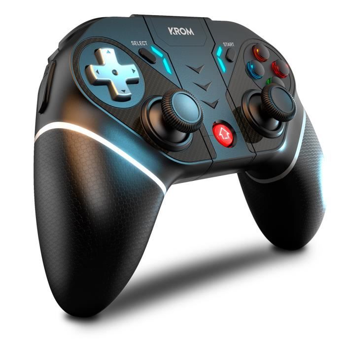 Gamepad - KROM - Krom Kexal - Bluetooth 5.0 - Compatible PC/Nintendo Switch - Noir