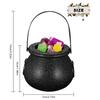  Kbelík na cukroví kostře čarodějnice s rukojetí Přenosný plastový košík na cukroví Halloween kbelík na cukroví