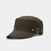 Men's Flat Top Solid Baseball Caps Boy Hunting Snapback Cap Male Summer Black Dad Hats for Women