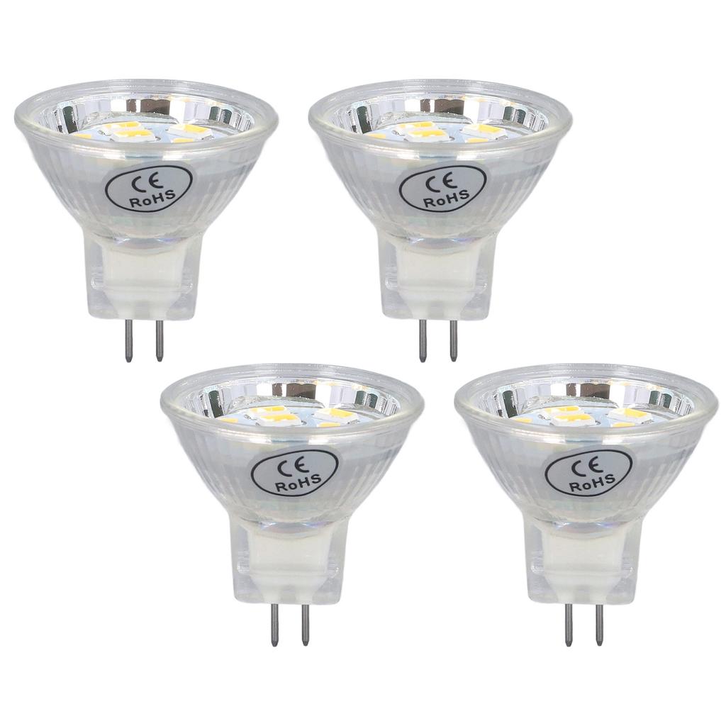 4Pcs MR11 LED Bulb 3W 300lm Bulb with 9 Beads Double Pin Base for Spotlight Landscape Lamp