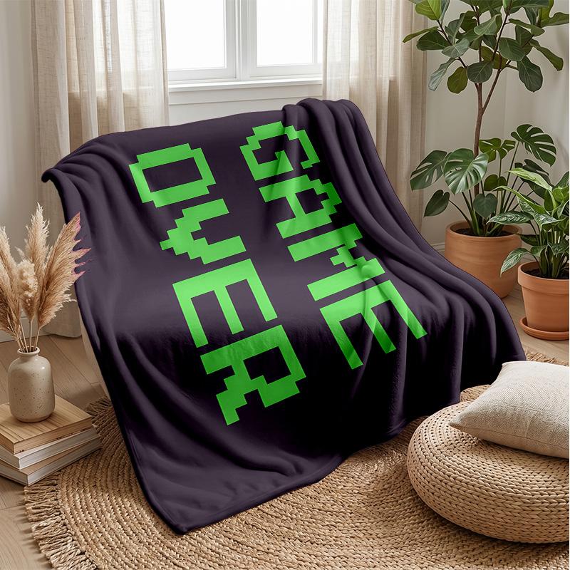 Game Theme blanket Soft Flannel Blanket Plush Throw Blanket Cozy Sofa Bed Blanket for Home Decor