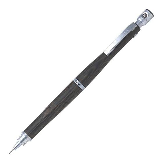 Pilot S20 Mechanical Pencil 0.3mm, Natural Birch Wood, Knock Type, Wood Grain, Slim Body
