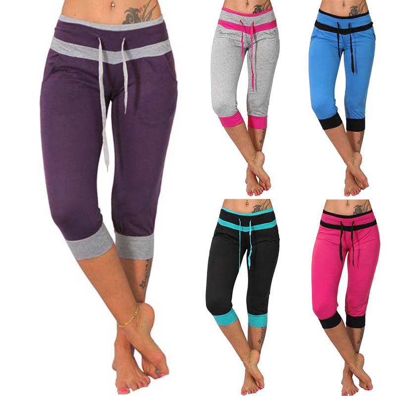 Yoga Capri Low Waist Drawstring Pants 