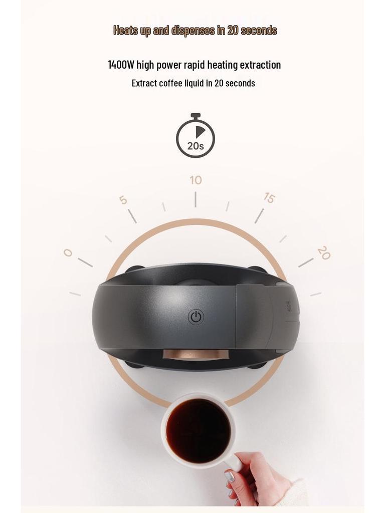 Hairui přenosný tichý mini kávovar na překapávanou kávu