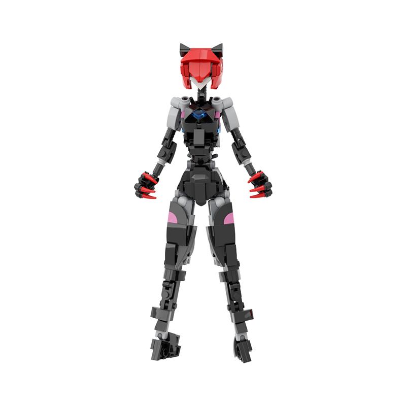 Buildmoc Female Robot Mobile Suit Girl Cat Girls Ideas MOC Set Building Blocks Toys for Children Kids Gifts Toy 231PCS Bricks