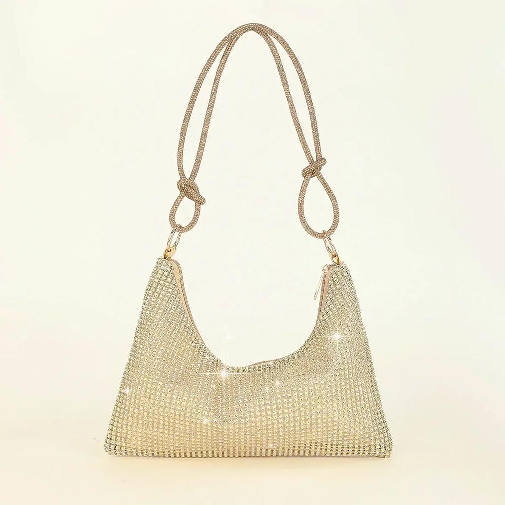 Fashion Evening Clutch Bag Shiny Crystal Female Dinner Party Wedding Purses Handbag Designer Shoulder Underarm Bags