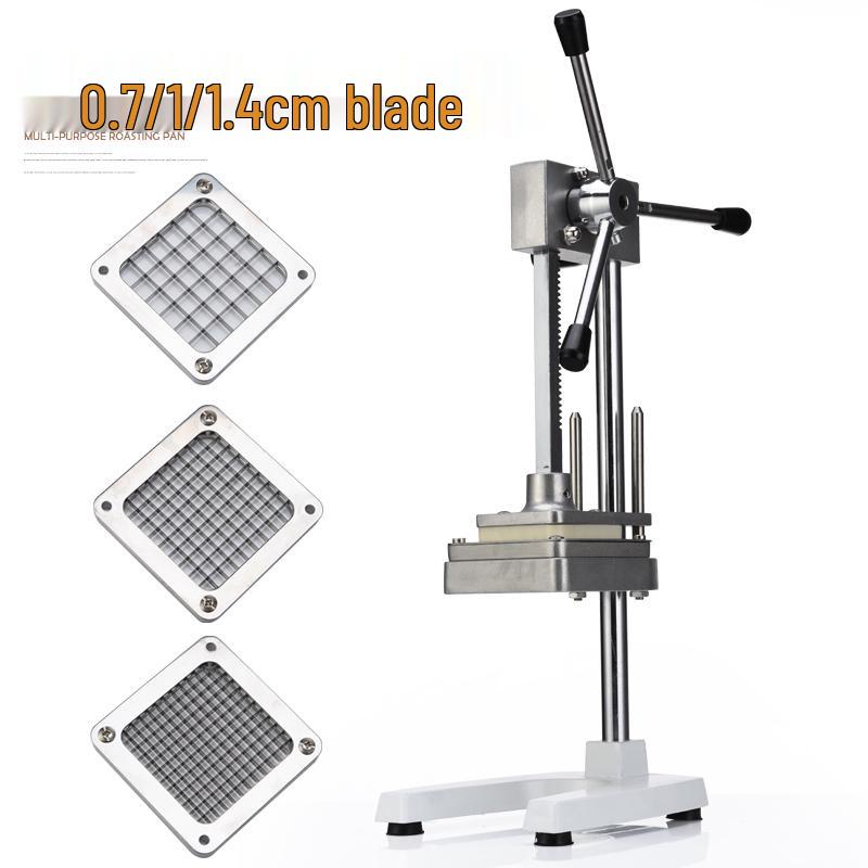 Manual Vegetable Dicer: Fries Cutter, Potato & Cucumber Slicer, Vertical Radish & Strip Slicer.