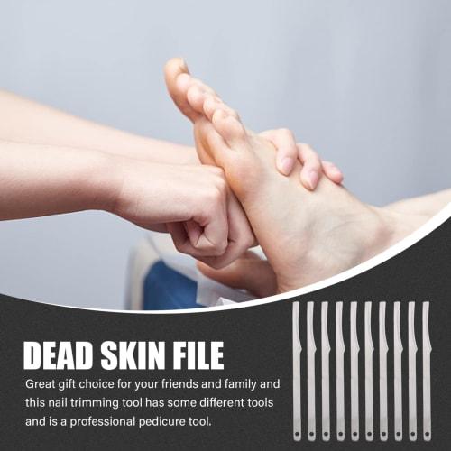 Pedicure Knife Dead Skin Remover: Foot Callus Removal Tool, Callus Scraper, 10 Pieces, for Toenail Care, Men and Women