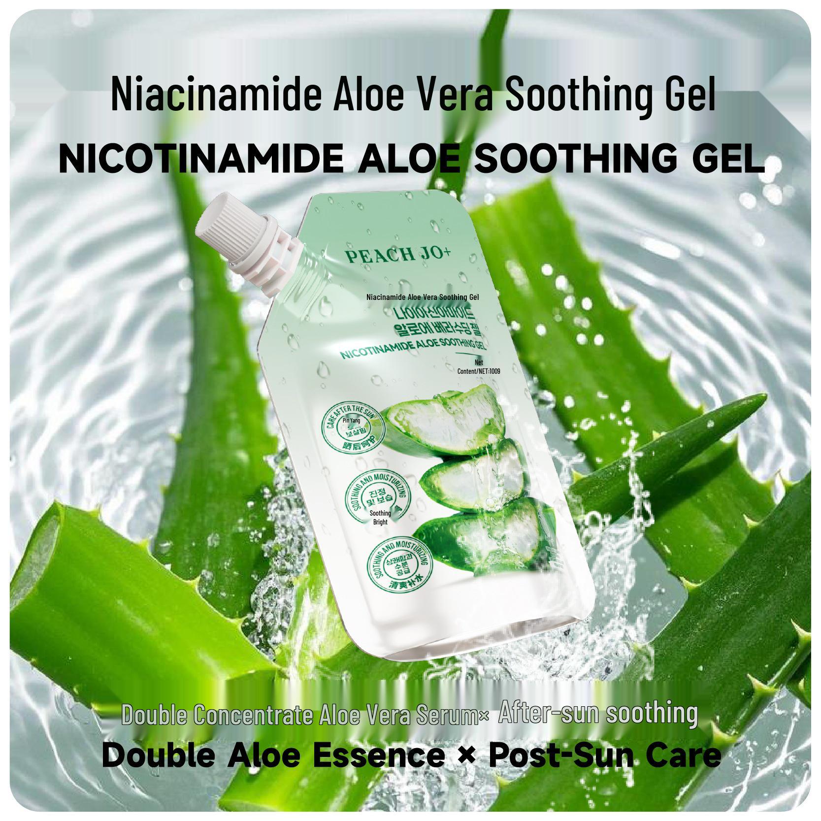 PEACH JO+ Korean Aloe Vera After Sun Soothing Gel - Hydrating, Moisturizing Balm for Women