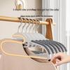 Dual-Position Non-Slip Collar-Protecting Plastic Drying Rack and Clothes Hanger for Home & Dorm Storage