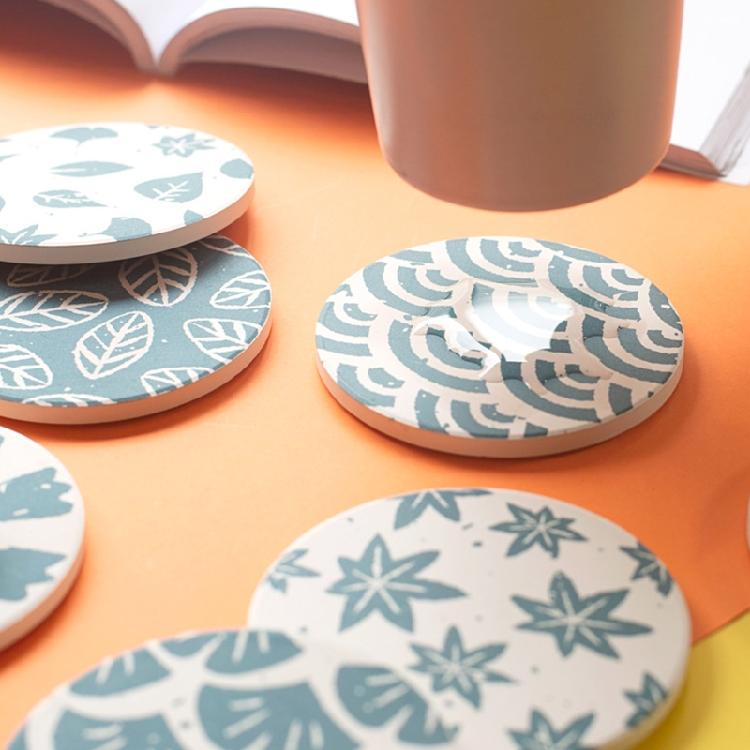 Diatom Mud Coaster Absorbs Cutlery Insulation Anti-scalding Coaster Table Decor