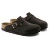 Birkenstock Boston Soft Footbed Suede Mocha Unisex Sandals Brown 0660463
