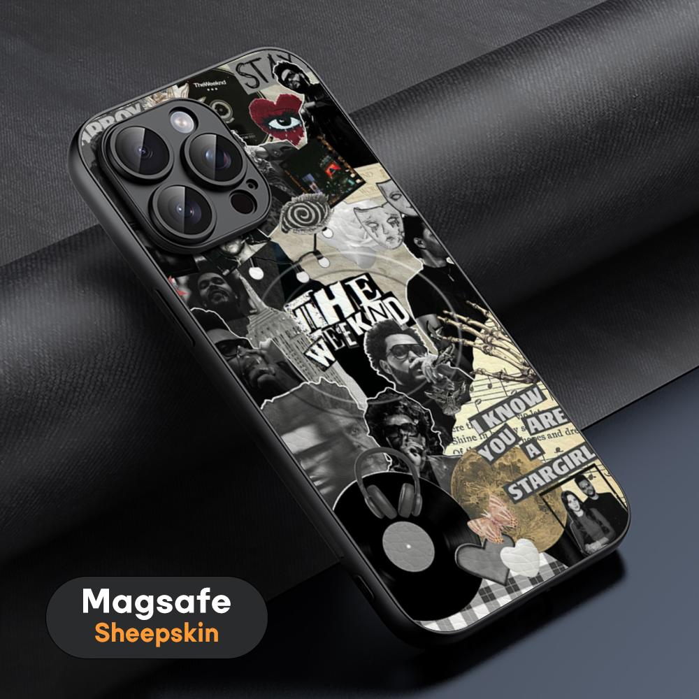 Hot W-Week-NDES Star Cool Phone Case For iPhone 17 16 15 14 13 12 11 Plus Pro Max  High-end Luxury Magsafe Sheepskin