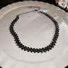 European & American Diamond Spliced Choker Necklace - Trendy & Unique Design