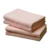 Conjunto de 4 Toalhas Senshu 50 x 100 Leve para Banheiros Mini de Hotel Fabricadas no Japão (aprox.. cm), Rosa,