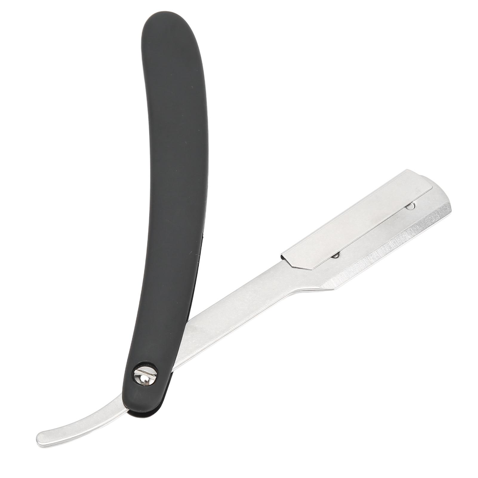 

Винтажный складной профессиональный держатель для лезвий для бороды из нержавеющей стали, рукоятка ножа для лезвий для бороды для мужчин