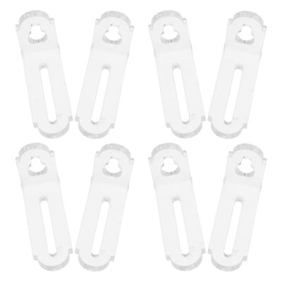 8pcs Transparent Crystal Corner Brackets Clear Acrylic Furniture Hardware Lshaped Support Decorative Connectors
