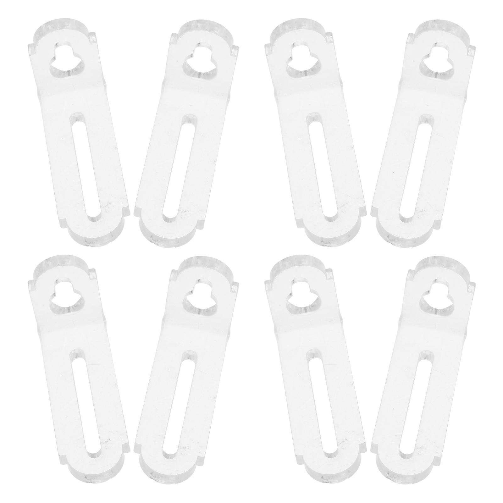 

8pcs Clear Acrylic Corner Brackets L-Shaped Shelf Joint Fasteners Transparent Support Braces Sturdy Right Angle Mounting other