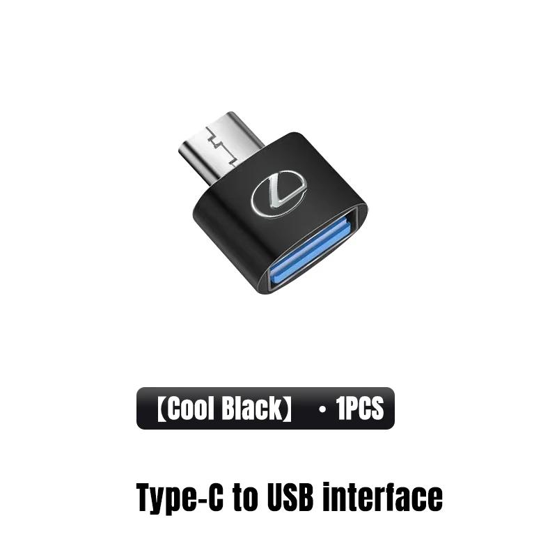 Car Type-C To USB 3.0 Interface Mini Converter Charging Adapter For Lexus F SPORT ES RX NX LS UX LM LX GX LC RZ IS CT GS RC HS