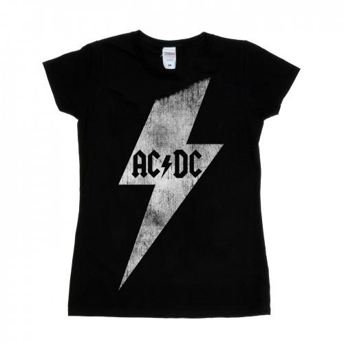 AC/DC Womens/Ladies Lightning Bolt Cotton T-Shirt