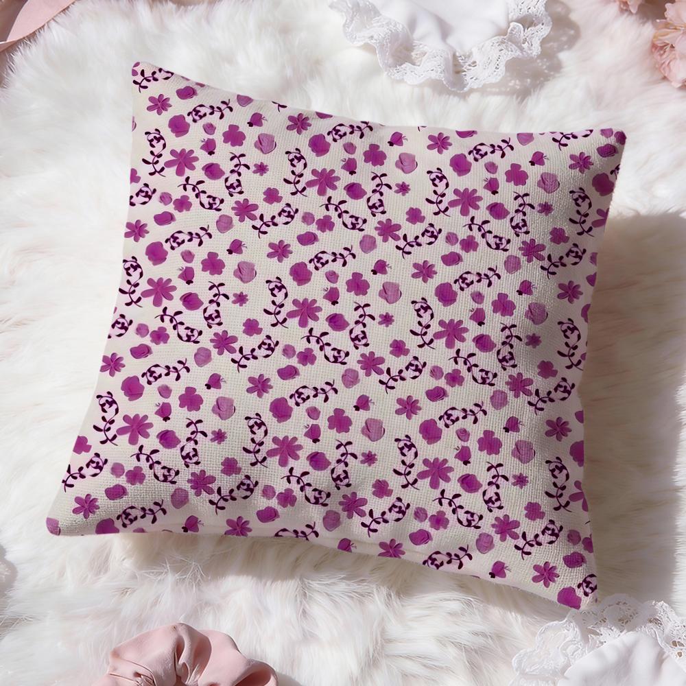 Small floral patterns Cushion Cover Premium Comfort Reversible Pillow Cove Two in One Design for Any Room  Car Interior