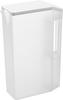 Yamazaki Slim Water Bottle with Handle, 2L, White, W8.1 X D19.7 X H27.5cm, Tower, Fits In Door Pocket, Barley Tea Pot, 1816