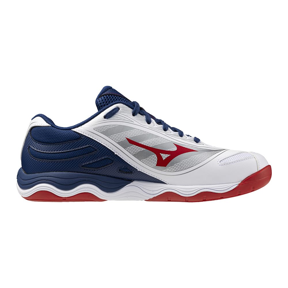 Mizuno Tischtennisschuhe Wave Medal 7 Stabilität Dämpfung Elastizität Weiß x Rot x Marine cm 3E 26.5