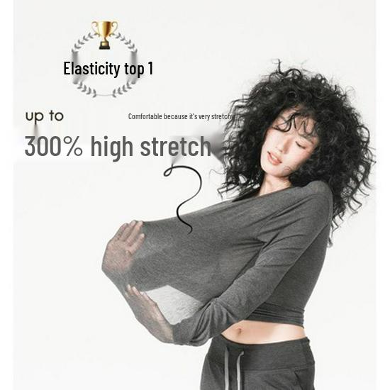 Women s Lightweight Cashmere Base Layer Sweater - High Stretch, Round Neck, Warm & Comfortable for Autumn/Winter L
