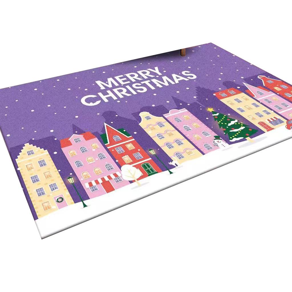 Cartoon Christmas Carpet, Living Room Easy To Clean Sofa Coffee Table Floor Mat Bedroom Full Of Bedside Blankets