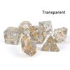 Multifaceted Digital Dice Set Double Colors Acrylic Table Game Opaque Polyhedral Dices for DND Dice Tabletop Role-Playing Game