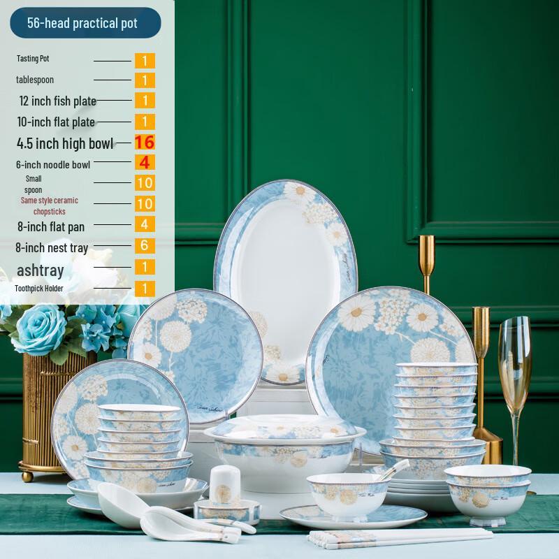 Time Walk Jingdezhen Ceramic Dinnerware Set