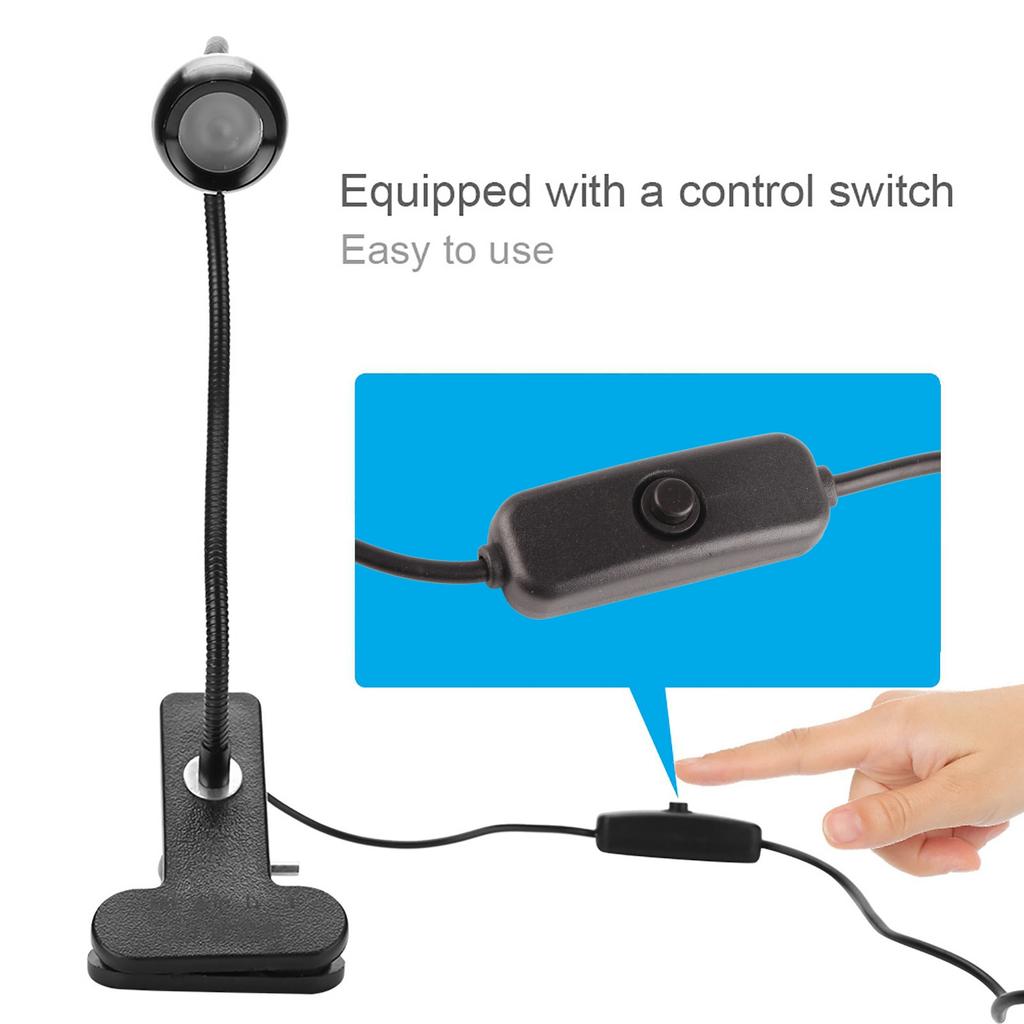 USB 3W UV Lampa na lepidlo Ultrafialové LED Fialové světlo USB Se svorkou a spínačem pro opravu telefonu