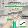 [1pc Adjustable Scraping Tool] 1pc Adjustable Angle Wall Scraping Tool | Metal &Plastic Construction,Ergonomic Green Handle for Car Film/Paint Removal