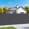 Balcony Privacy Screen 1.5 X 25 M Fabric with PU Coating Black